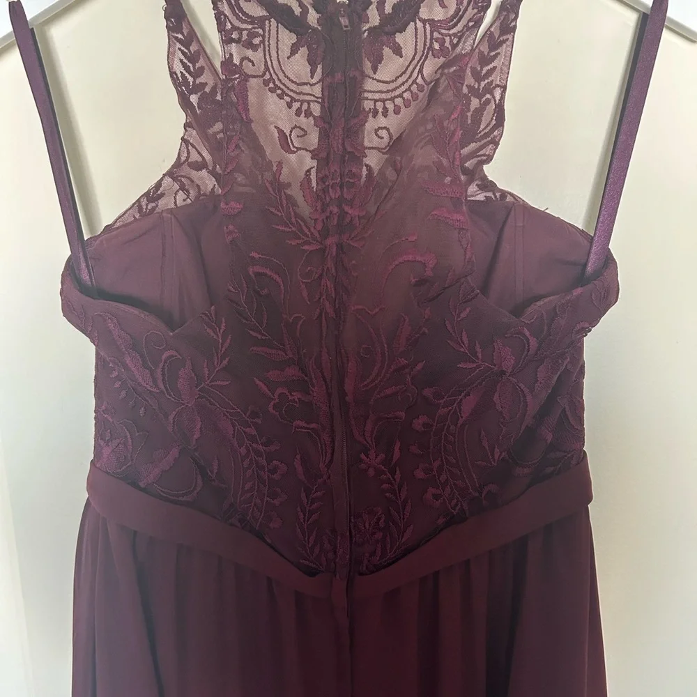 Kennedy Blue Bordeaux Style Iris Bridesmaid Dress Size 8 Wedding Formal - Picture 3 of 7